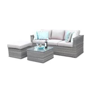 outdoor wicker sofa