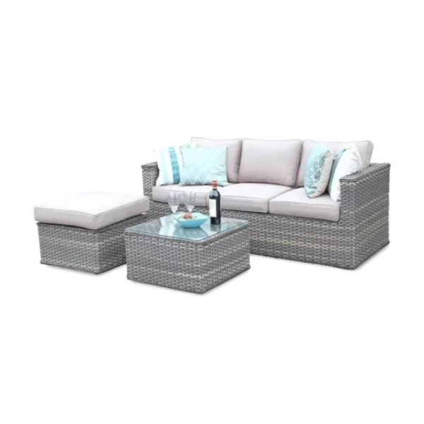 outdoor wicker sofa